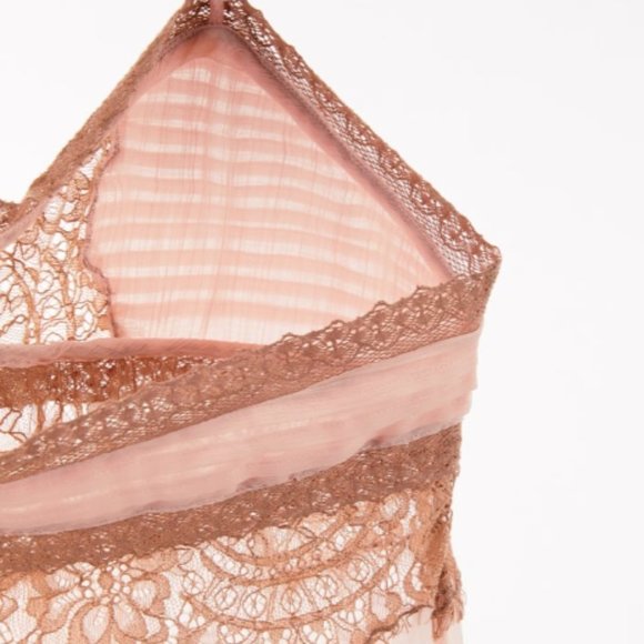 Womens Zara Combined Lace Top - Picture 4 of 8